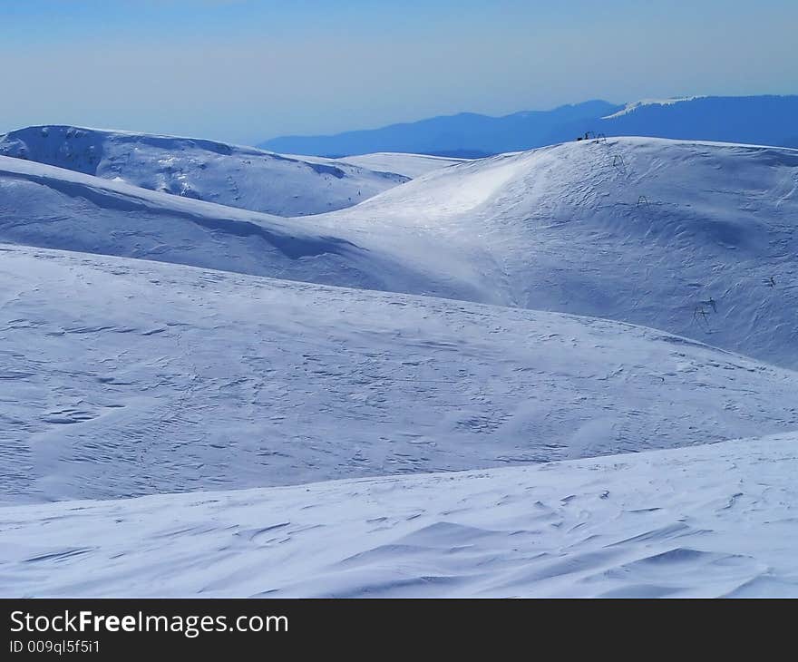 Hills In Winter Time