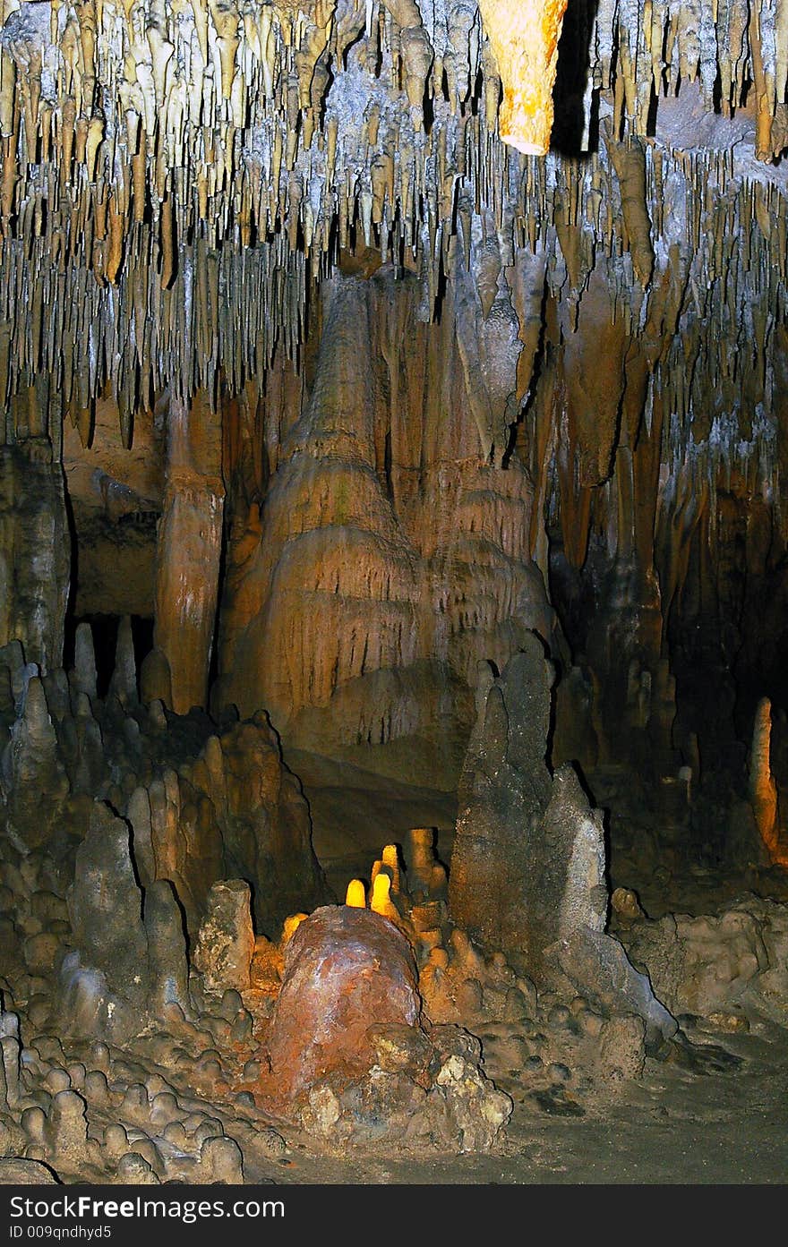 Cathedral formation inside a cavern in northern florida. Cathedral formation inside a cavern in northern florida.