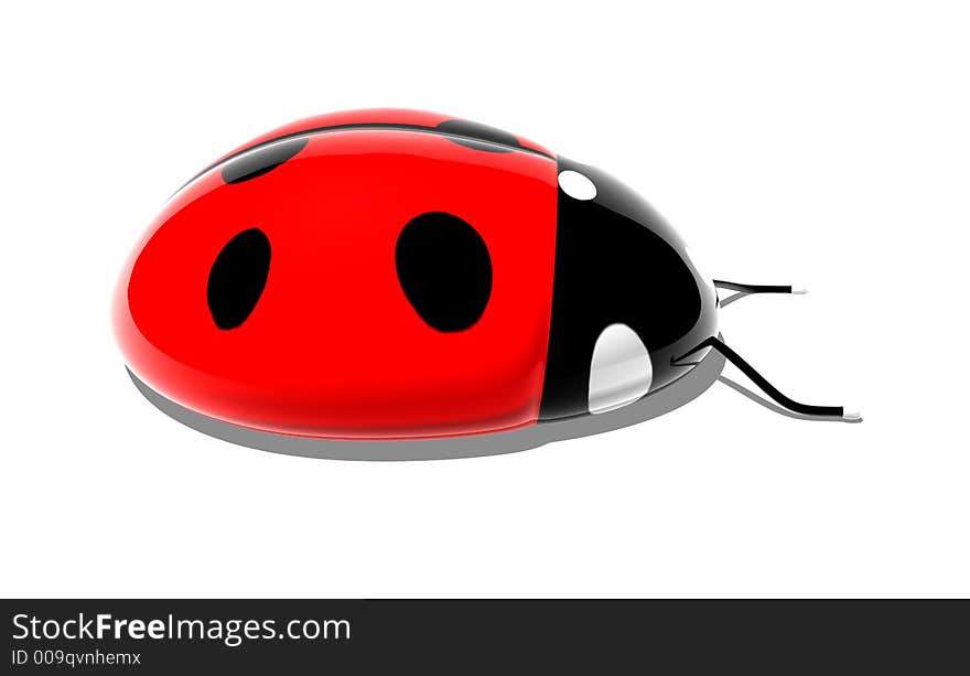 3D Ladybird, 3D generated picture