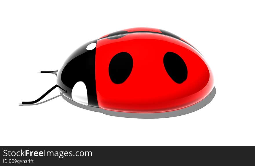 3D Ladybird, 3D generated picture