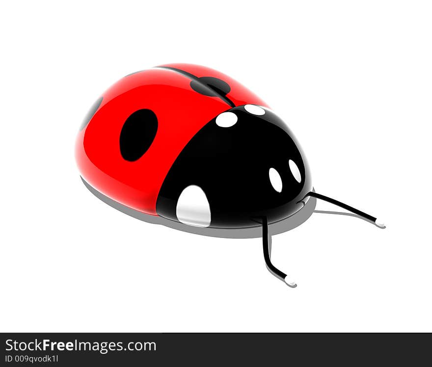 3D Ladybird, 3D generated picture