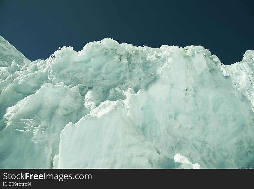 High glacier in the Cordilleras mountain