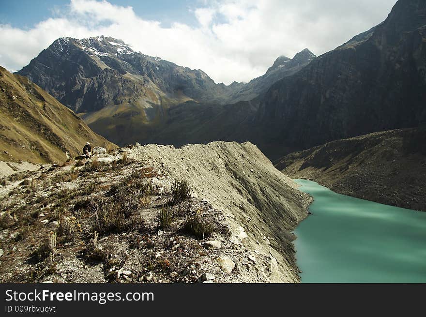 Lake In The Cordilleras Mountain