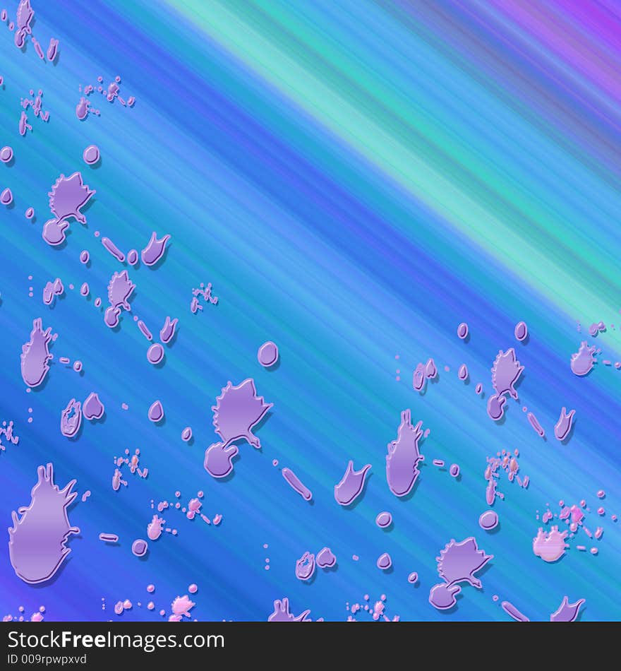 Pastel splats over blue and violet background. Pastel splats over blue and violet background