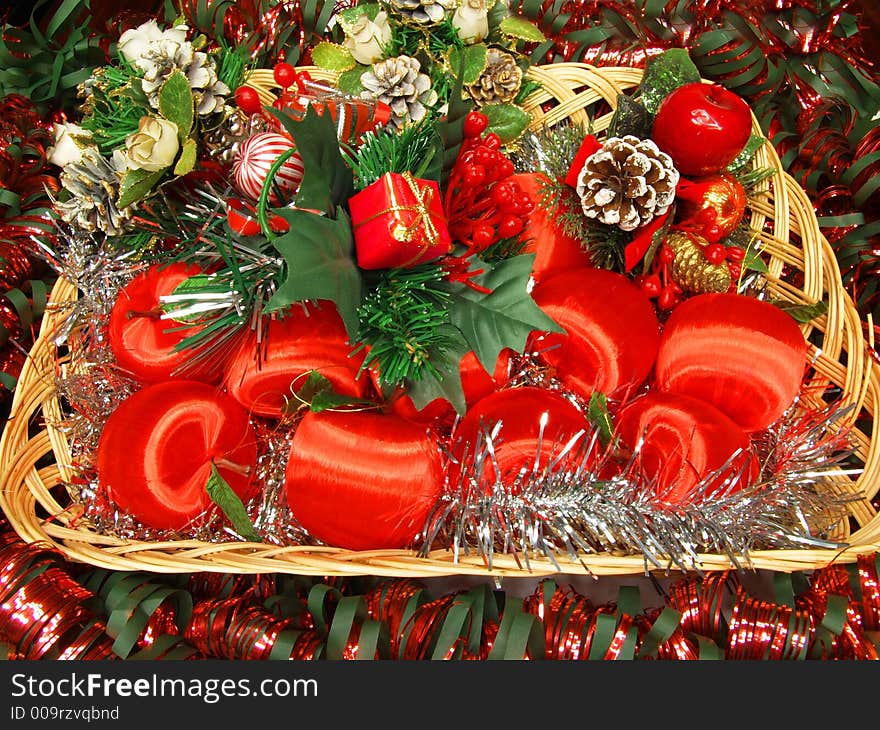 Christmas decoration - red balls