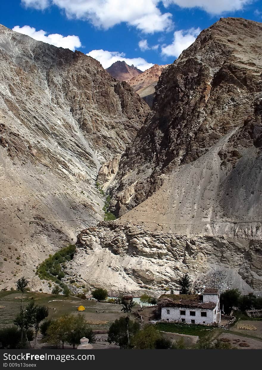 Little village, Zanskar valley, Ladakh, India. Little village, Zanskar valley, Ladakh, India.