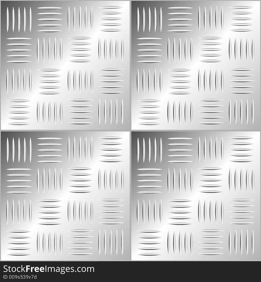 Abstract pattern
Metallic floor
Four tiles