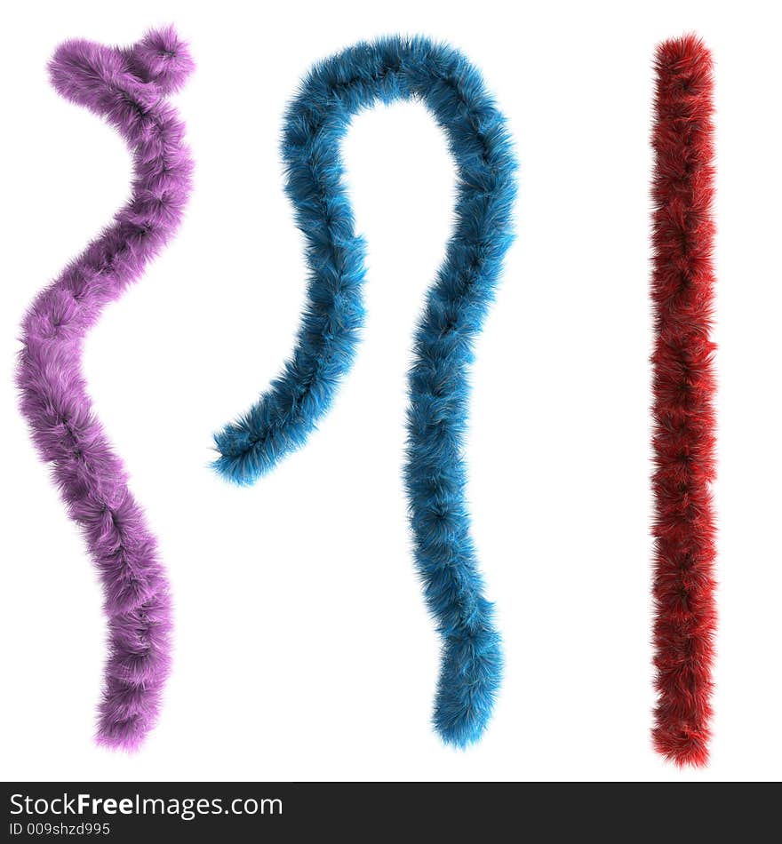 3d multi color fur plumy lines for use with gifts decoration or women's clothes. 3d multi color fur plumy lines for use with gifts decoration or women's clothes