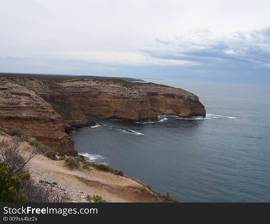 View along the coast in south australia. View along the coast in south australia