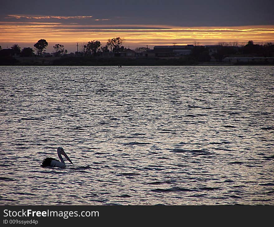 Sunset on the york peninsular south australia