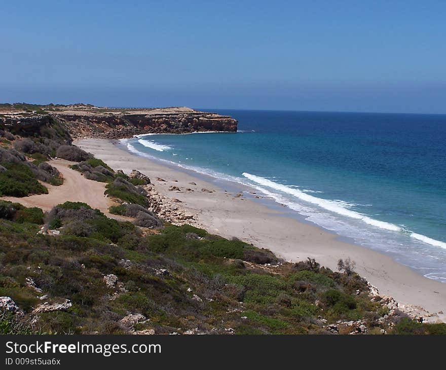 View along the coast in south australia. View along the coast in south australia