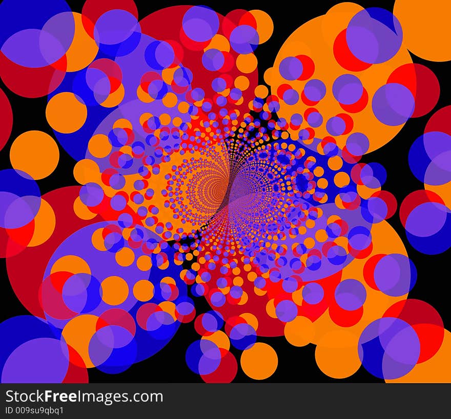 Fractal Background - Round Colorful Shapes 2