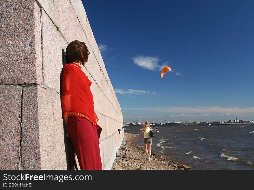 Sunny day at Baltic sea