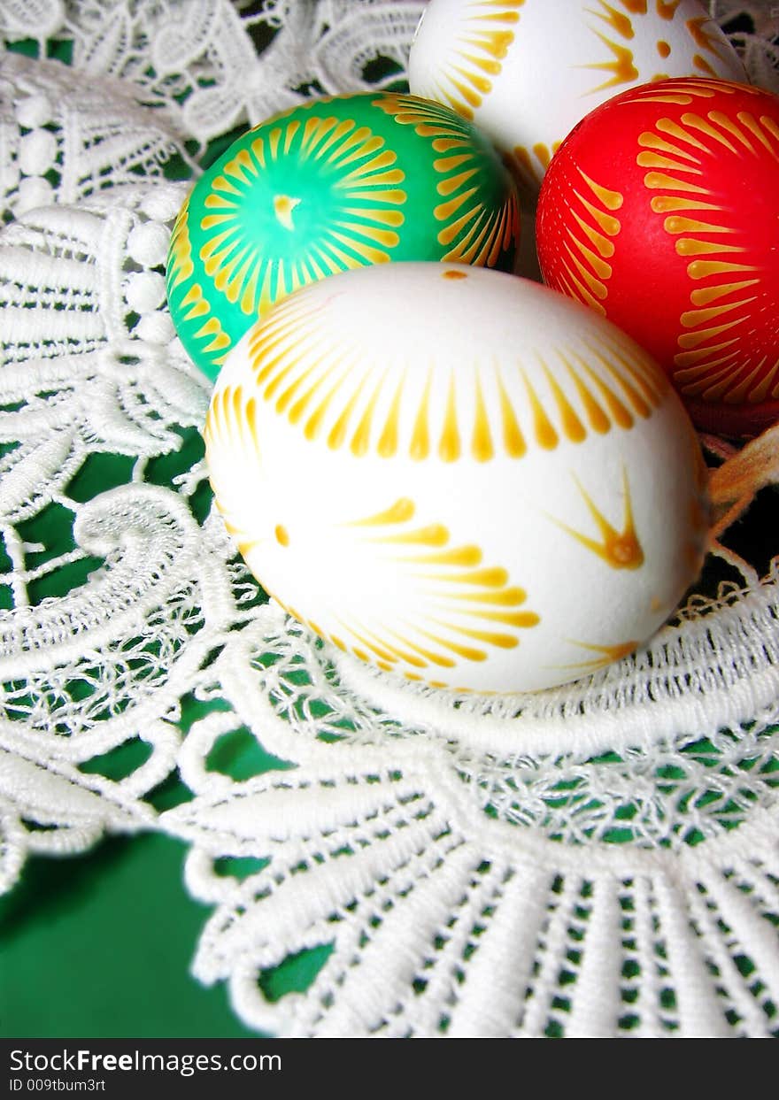 Frilly Easter egg  like decoration