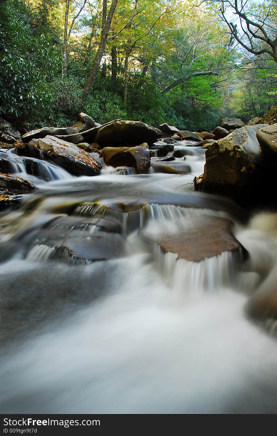 Middle Prong River in the Great Smoky mountains, Tennessee. Middle Prong River in the Great Smoky mountains, Tennessee