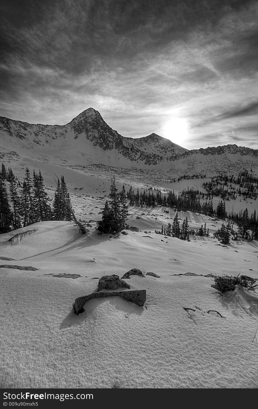 Winter mountains