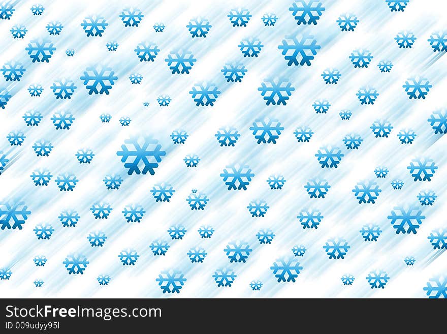 Snowflake background generated by the computer. Snowflake background generated by the computer