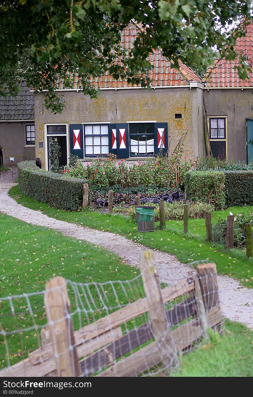 Old antic house in Enkhuizen, Netherlands. Old antic house in Enkhuizen, Netherlands