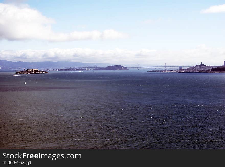 San Francisco Bay From Golden Gate Bridge