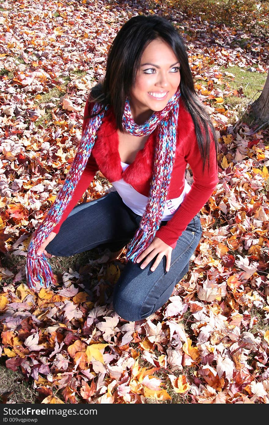 Sexy Woman In Fall fashion Outdoors
Model to use in advertising.