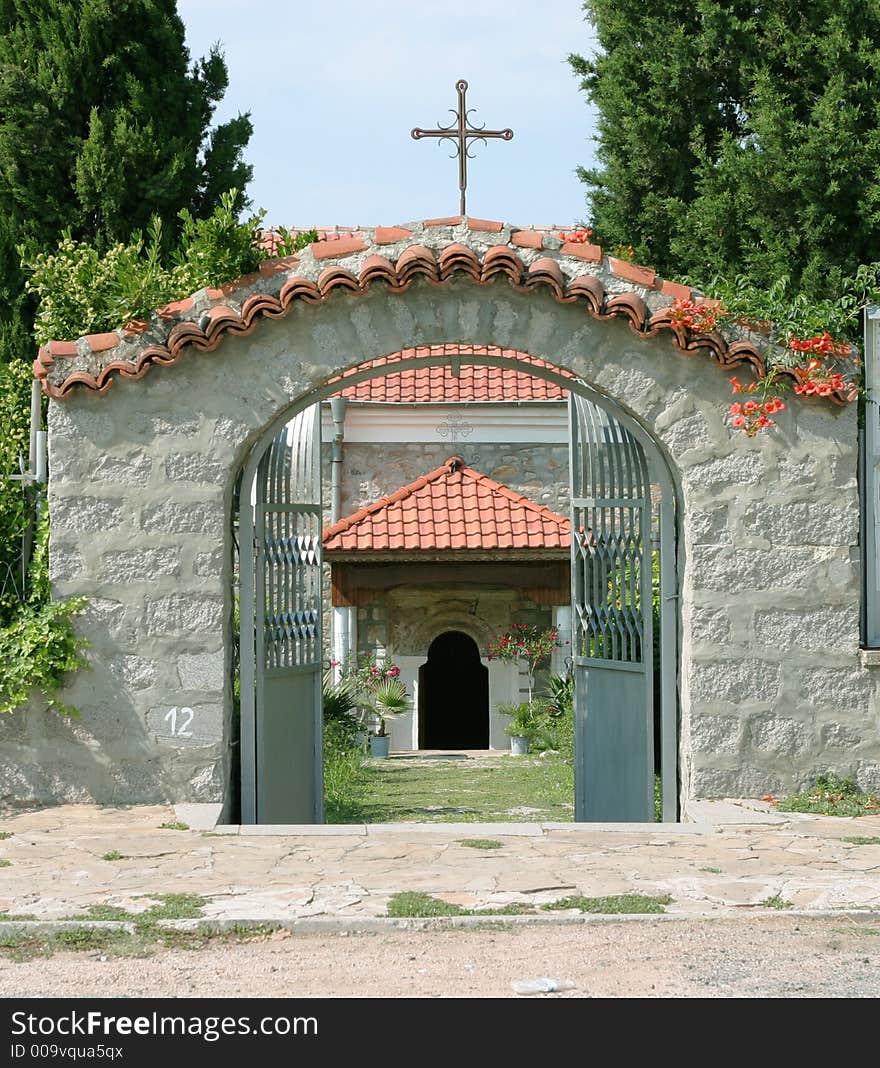 Temple in a village in Bulgaria