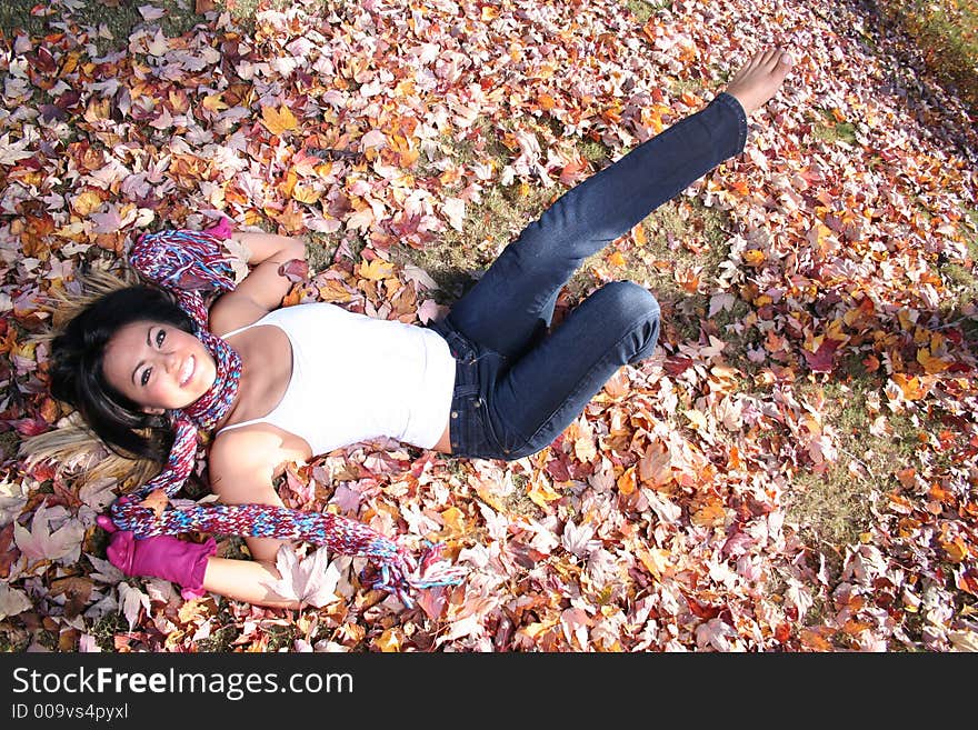 Woman In Fall fashion Outdoors Model to use in advertising. Woman In Fall fashion Outdoors Model to use in advertising.