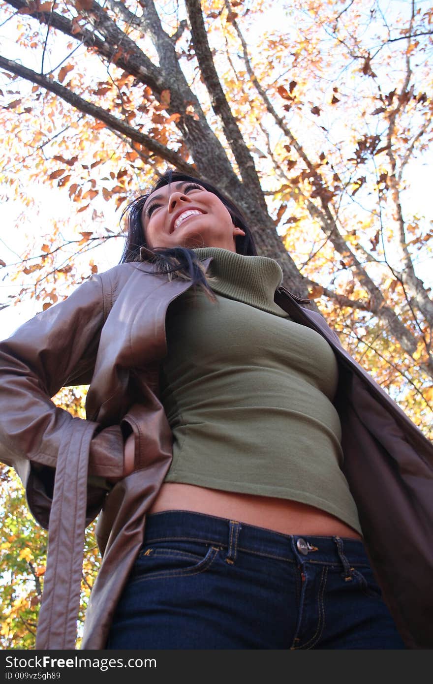 Woman In Fall fashion Outdoors Model to use in advertising. Woman In Fall fashion Outdoors Model to use in advertising.