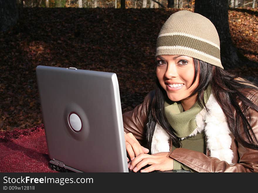 Sexy Woman In Fall fashion Outdoors
Model to use in advertising.