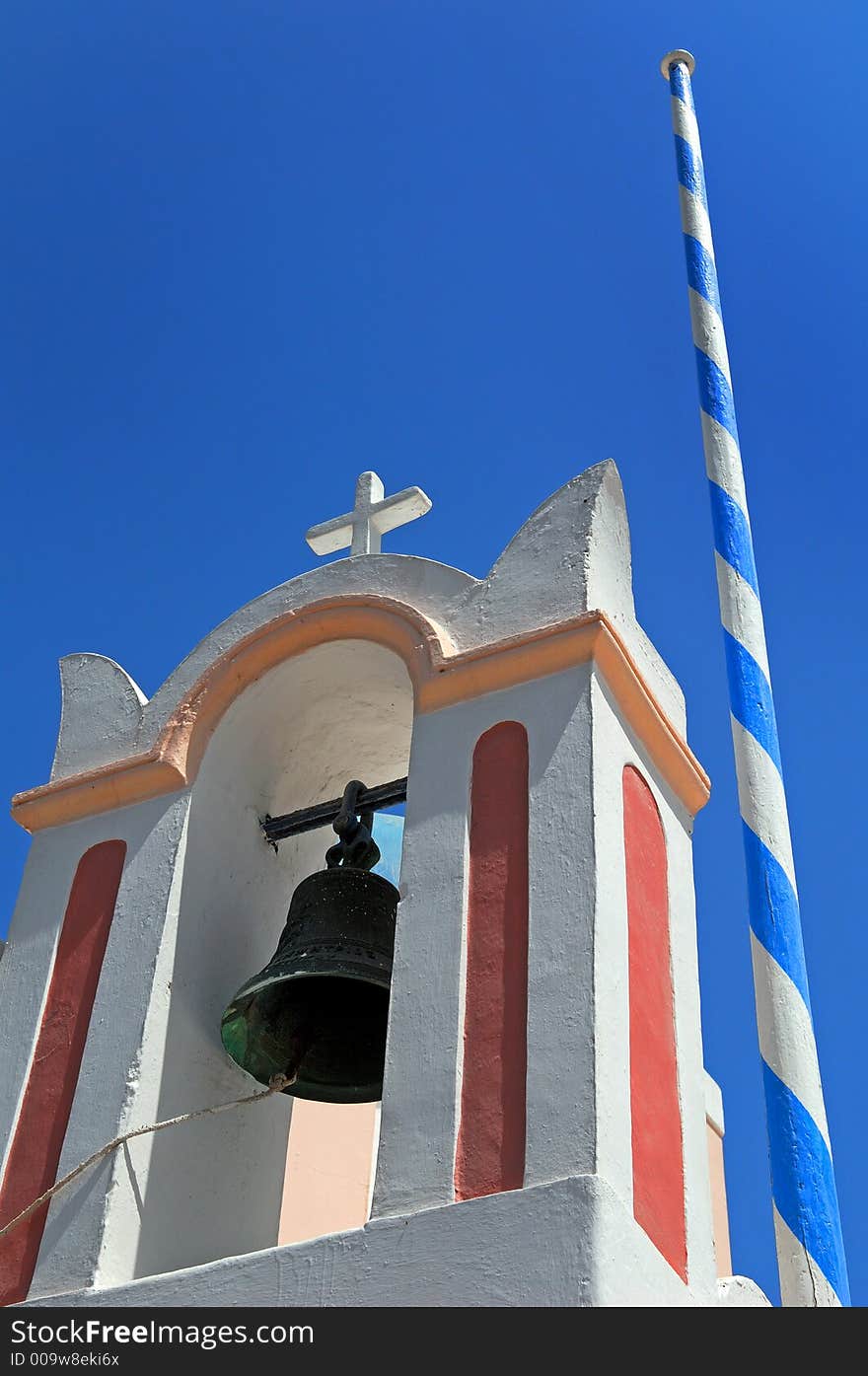 Orthodox Church in Fira, Santorini, Greece. Orthodox Church in Fira, Santorini, Greece