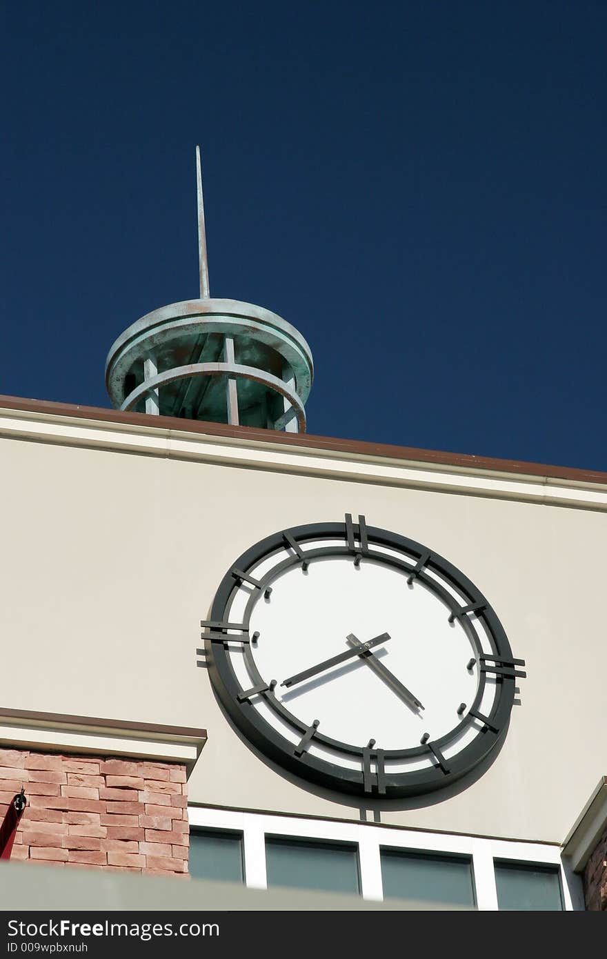 Clock tower on an old building