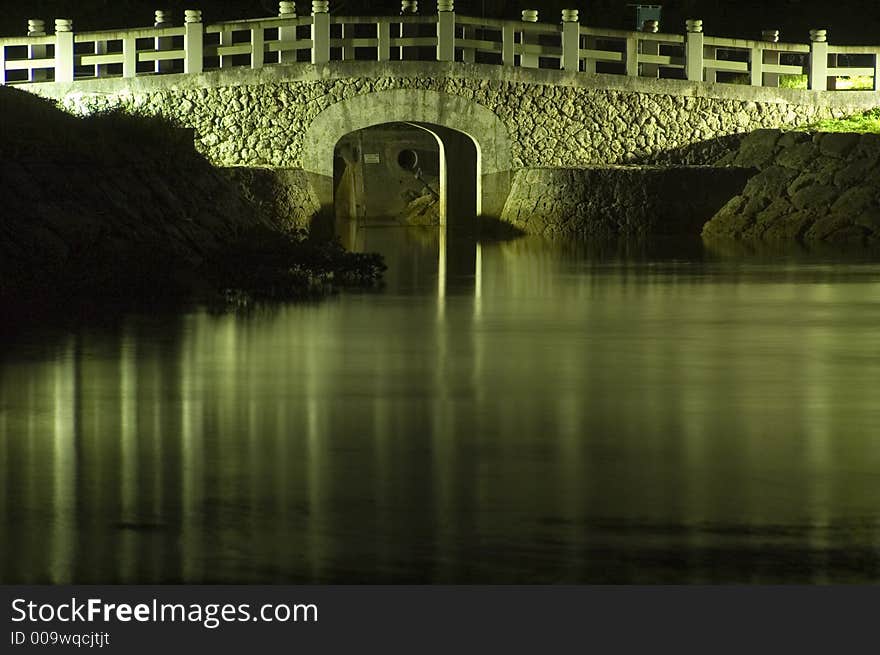 Evening bridge