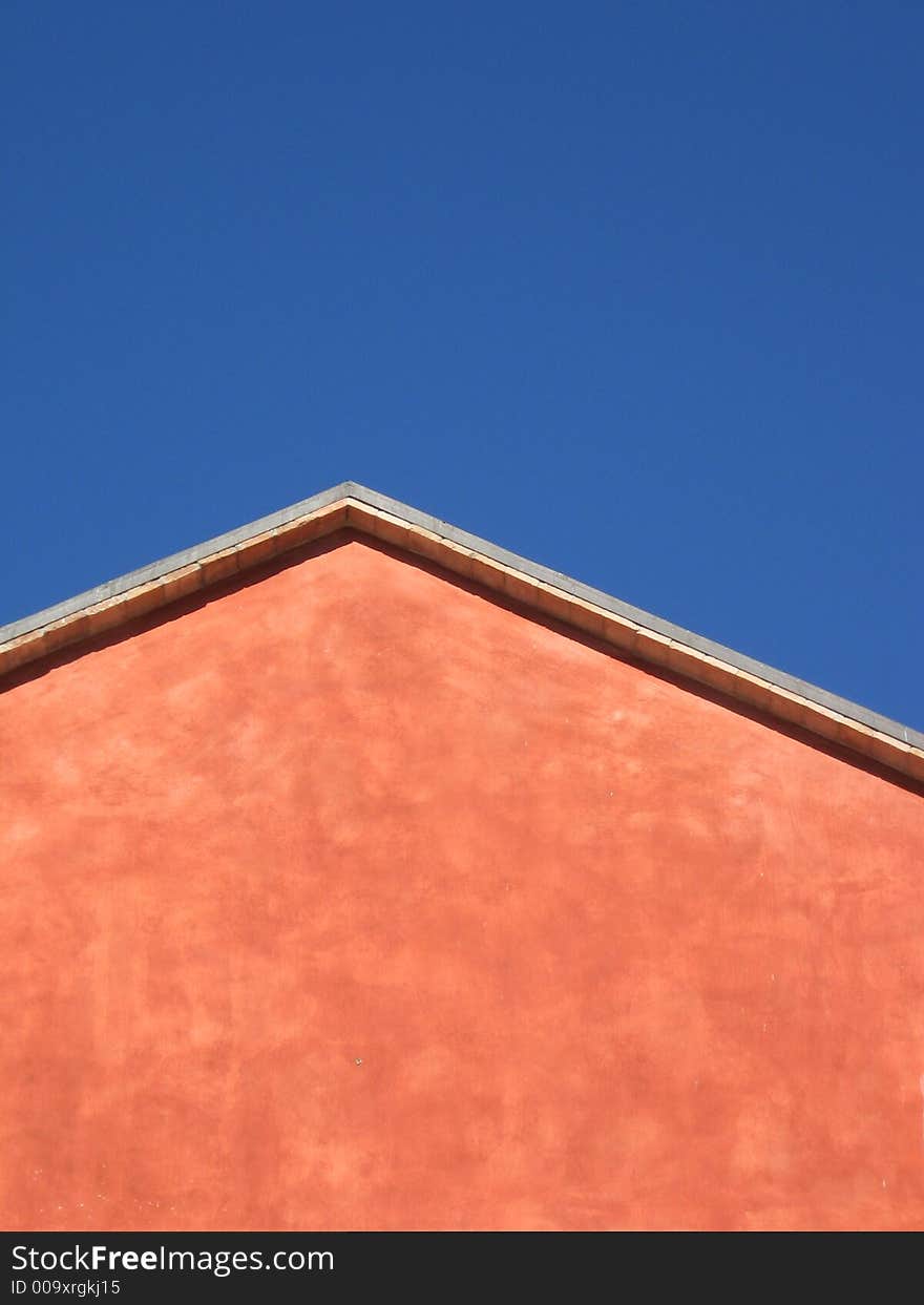 Architecture detail over a blue sky