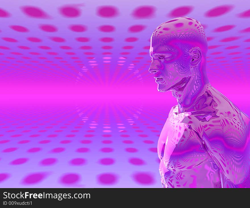 Digital man - surreal 3d scene. More in my portfolio. Digital man - surreal 3d scene. More in my portfolio.