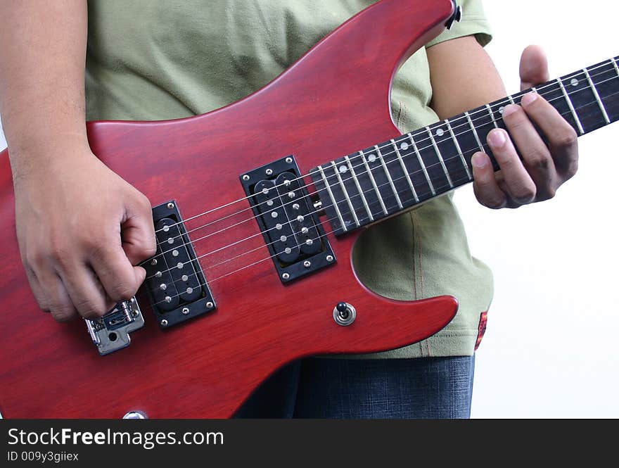 Close up a man playing guitar. Close up a man playing guitar.