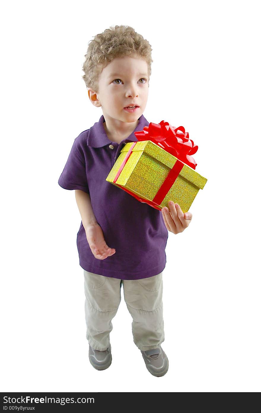 Toddler With Present