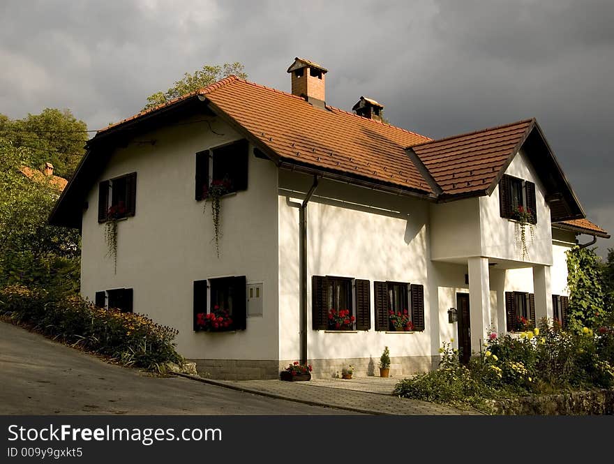 This picture was taken in Slovenia 1 minute before the rain. This picture was taken in Slovenia 1 minute before the rain