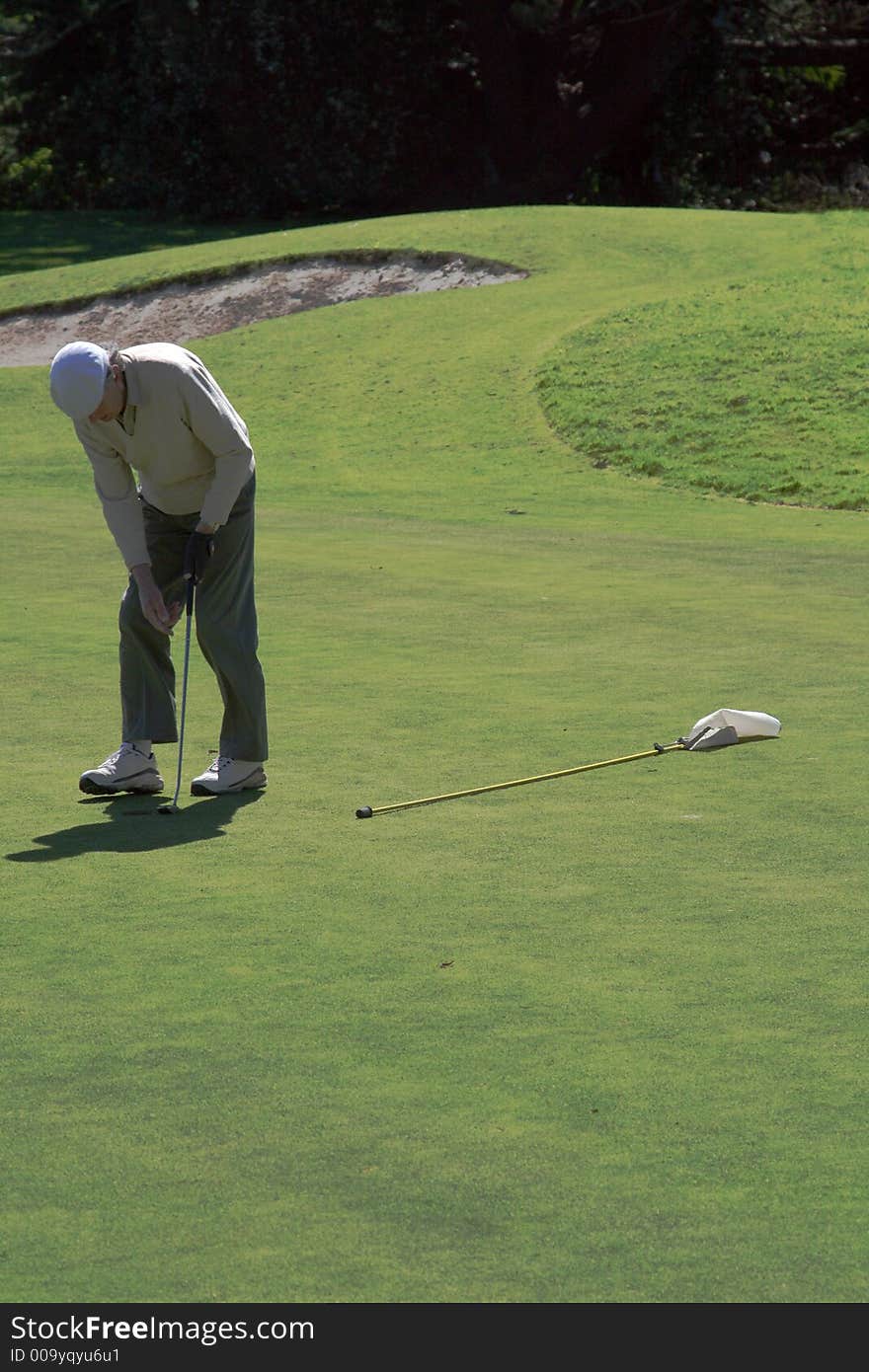 Old Golfer On The Green