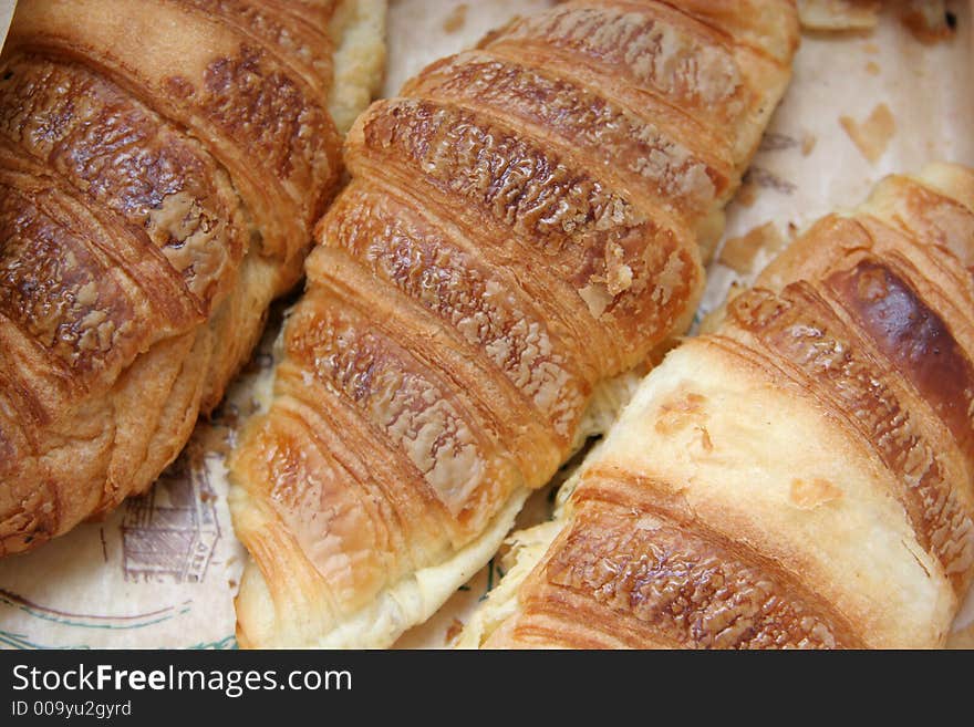 Fresh french croissants, the perfect breakfast