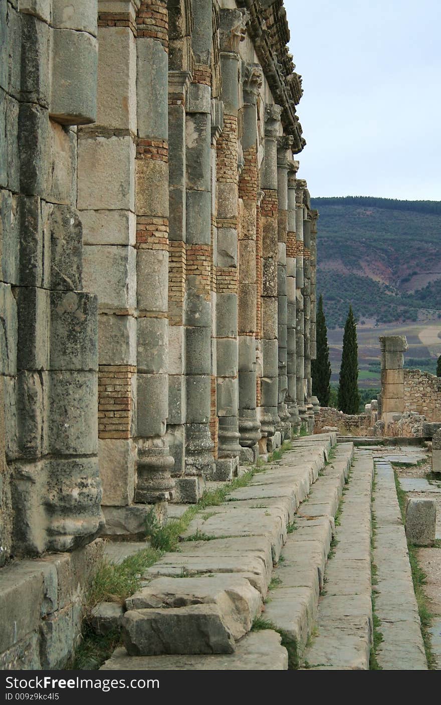 Ruins of Roman ancient city in Volubilis (Morocco). Ruins of Roman ancient city in Volubilis (Morocco)