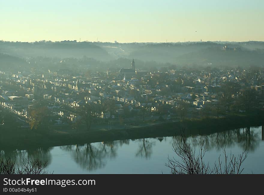 Fog on the river