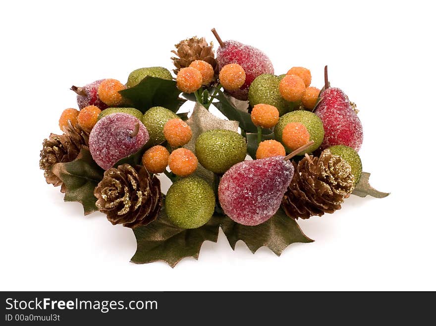 Christmas adornment on a white background. Christmas adornment on a white background.