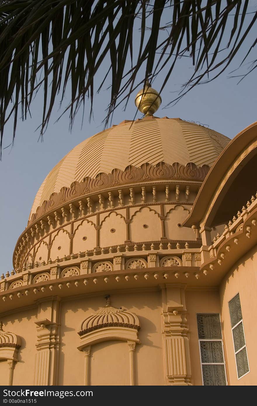 Low angle view of the dome of a temple