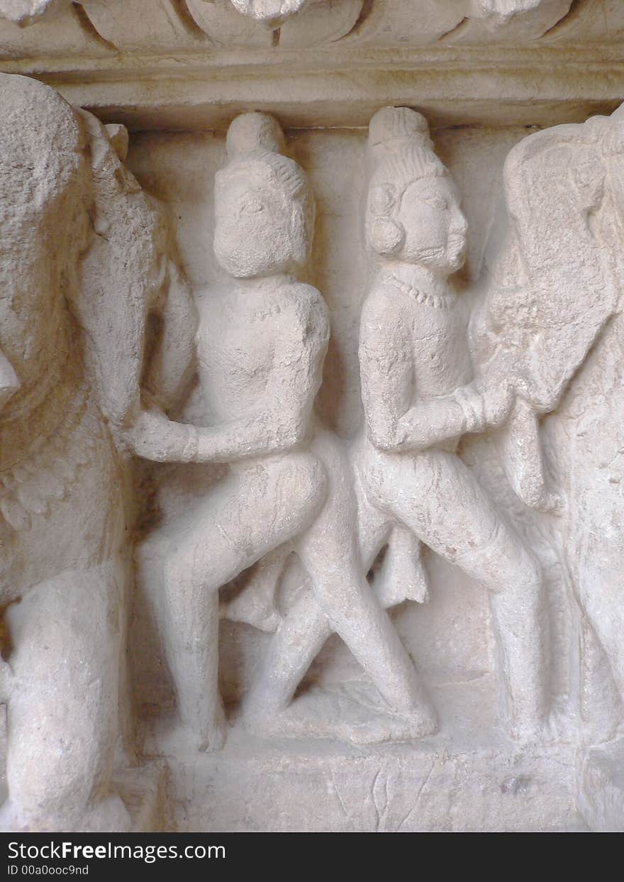 India, Madhya Pradesh, Khajuraho, Mahadeva Temple, erotic carving