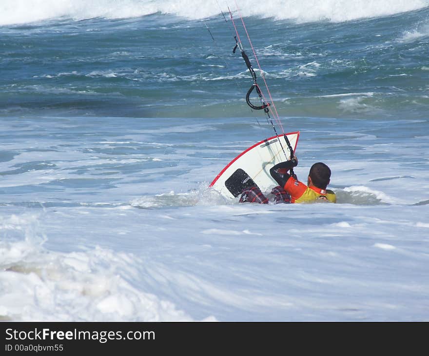 Kite surfing in Florianopolis - Brazil