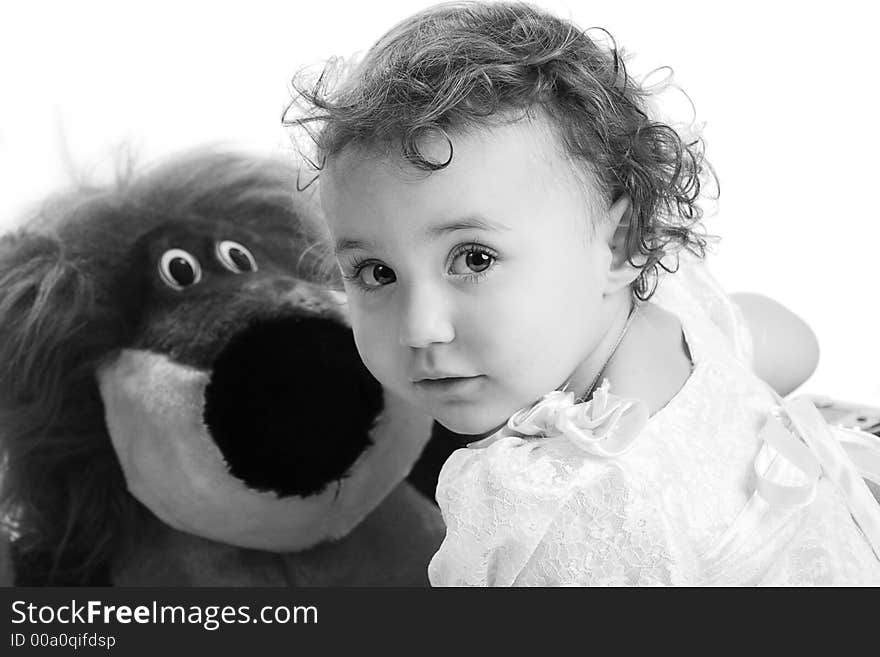 Nice kid with toy's. Shot in studio. Nice kid with toy's. Shot in studio.