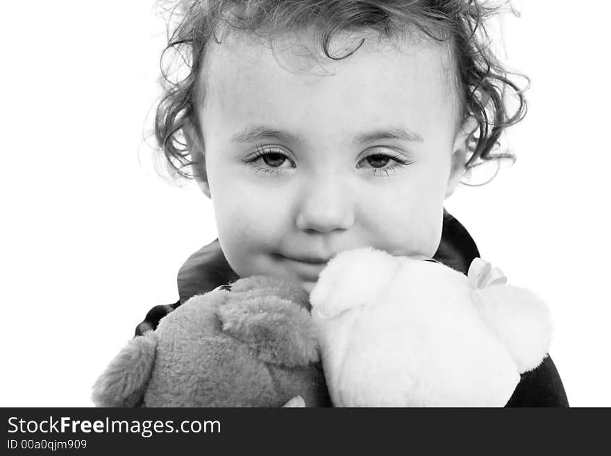 Nice kid with toy's. Shot in studio. Nice kid with toy's. Shot in studio.