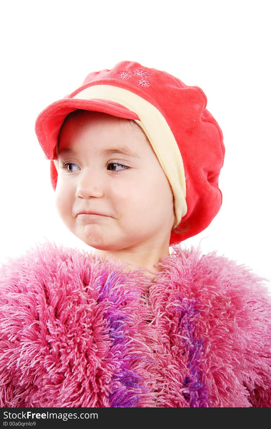 Portrait of a child. Shot in studio. Portrait of a child. Shot in studio.