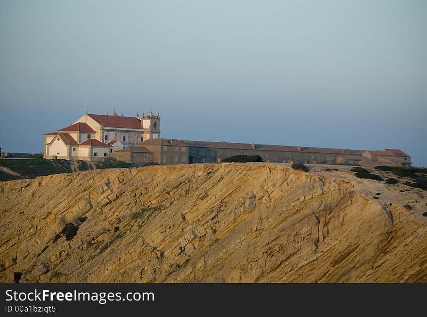 Church near the sea at Cabo espichel. Church near the sea at Cabo espichel