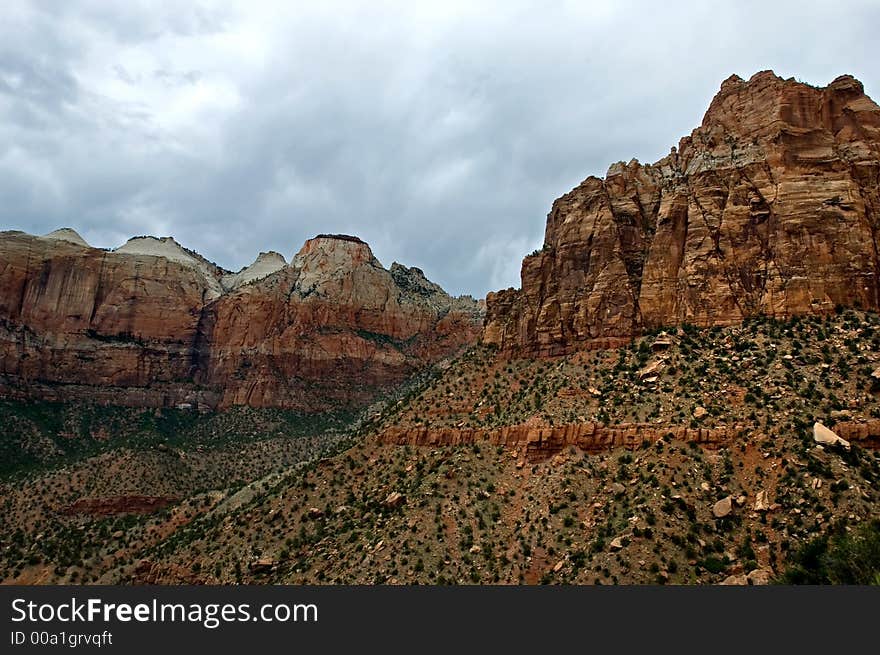 Zion national park, Utah, USA. Zion national park, Utah, USA