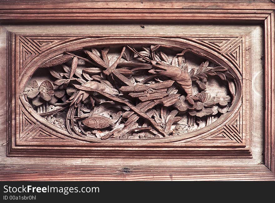 Chinese old Woodcarving